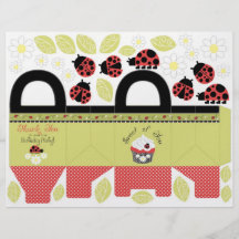 Little Lady Party Favour Basket Flyer