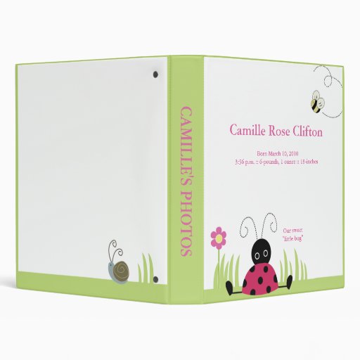 Little Ladybug Photo Album Binder New Baby
