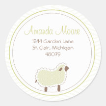 Little Lamb Address Label Stickers