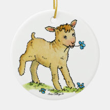 Little Lamb Baby Ornament