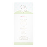 Little Lamb Baby Shower Menu Custom Rack Card