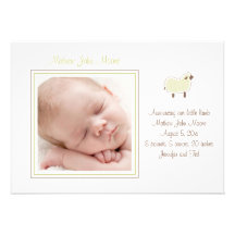 Little Lamb Birth Announcement
