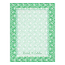 Little Leaf Personalized Letterhead - Mint