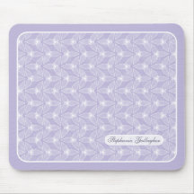 Little Leaf Personalized Mousepad - Periwinkle