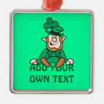 Little Leprechaun - Add Your Own Text Christmas Tree Ornament
