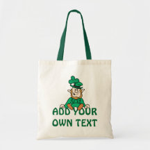 Little Leprechaun - Add Your Own Text Tote Bag