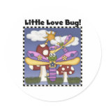 Little Love Bug Round Stickers