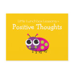 Little Lunchbox Lessons - Positive Thoughts postcards