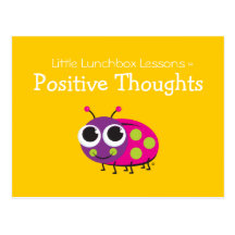 Little Lunchbox Lessons - Positive Thoughts Post Card