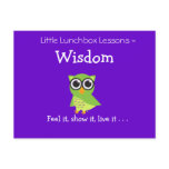 Little Lunchbox Lessons - Wisdom postcards