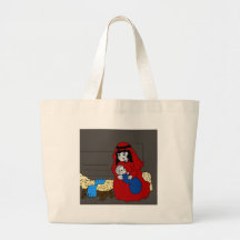 Little Mary and Jesus Tote Bag