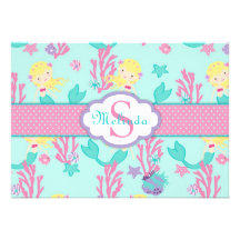 Little Mermaid Card Blonde