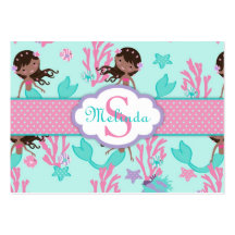 Little Mermaid Gift Tag L2 AA Business Cards