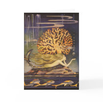 Little Mermaid Under the Ocean by Jennie Harbour Cards
