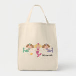 little mermaids canvas bag