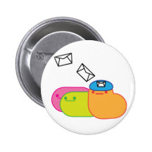 little messenger slugs pinback button