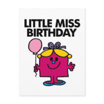 Little Miss Birthday Classic 1 Post Card