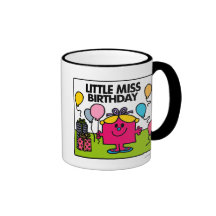 Little Miss Birthday Scene Coffee Mugs