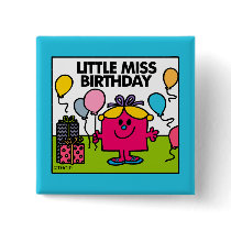 Little Miss Birthday Scene Pin