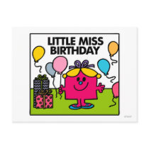 Little Miss Birthday Scene Post Card