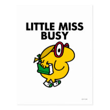 Little Miss Busy Classic Postcard
