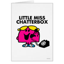 Little Miss Chatterbox Classic 2 Greeting Cards