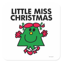 Little Miss Christmas Classic Sticker