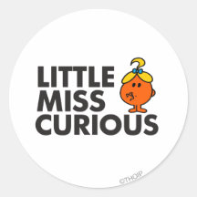Little Miss Curious Classic Stickers