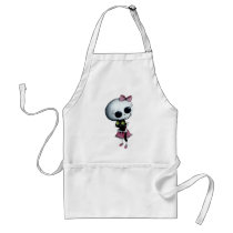 Little Miss Death - Hallowen Beauty Aprons