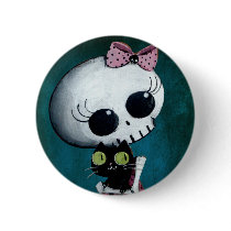 Little Miss Death - Hallowen Beauty Pin