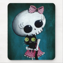 Little Miss Death - Hallowen Beauty Mousepads