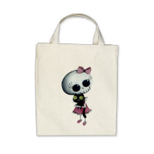 Little Miss Death - Hallowen Beauty Tote Bag