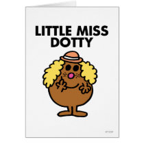 Little Miss Dotty Classic 1 Greeting Cards