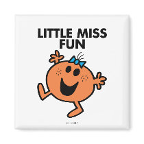 Little Miss Fun Classic 2 Refrigerator Magnets