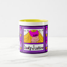LITTLE MISS LADY JUSTICE - LIBRA COFFEE MUGS