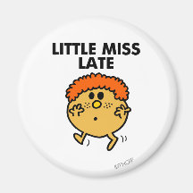 Little Miss Late Classic Refrigerator Magnets