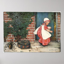 Little Miss Muffet w Spider; Jessie Willcox Smith Posters