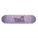 Little Miss Naughty Badge 1 Custom Skate Board