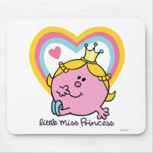 Little Miss Princess Heart Mousepads