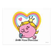 Little Miss Princess Heart Post Cards