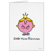 Little Miss Princess Icon 1 Greeting Cards