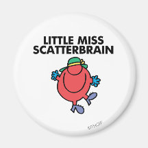 Little Miss Scatterbrain Classic 1 Fridge Magnets