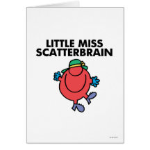 Little Miss Scatterbrain Classic 1 Greeting Cards