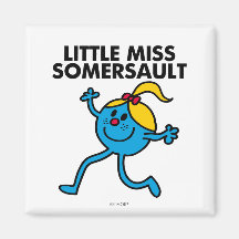 Little Miss Somersault Classic Fridge Magnets