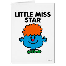 Little Miss Star Classic Greeting Cards