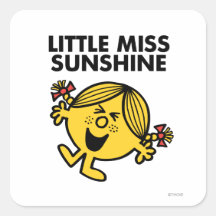 Little Miss Sunshine Classic 2 Square Stickers