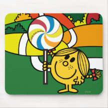 Little Miss Sunshine in Rolling Hills Mouse Pad