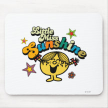 Little Miss Sunshine Stars & Flowers Mousepads
