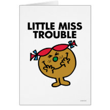 Little Miss Trouble Classic 1 Greeting Card