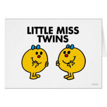 Little Miss Twins Classic Greeting Card